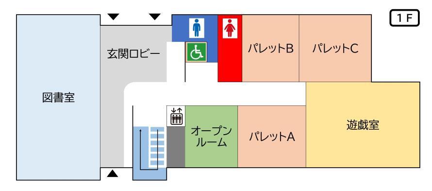 イラスト：1F案内図