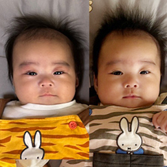 写真：赤ちゃん　なお　みお