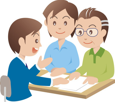 イラスト：相談する人
