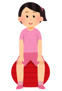 イラスト：高美南小学校区まちづくり協議会主催の「バランスボールで元気なまちづくり教室」