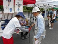 写真：西郡まちづくり協議会主催のふれあい朝市