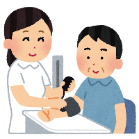 イラスト：血圧測定