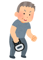 イラスト：握力測定