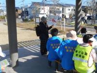 写真：曙川小学校区まちづくり協議会より曙川公園愛護会会員の皆様へ向け、健康教育