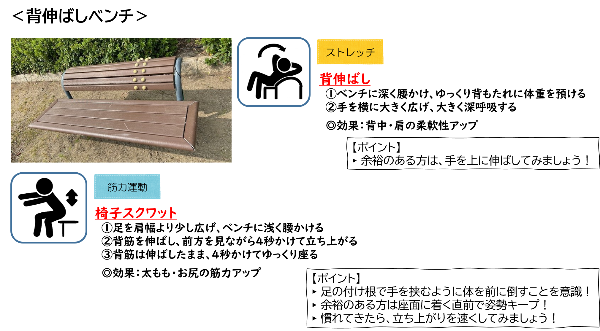背伸ばしベンチ