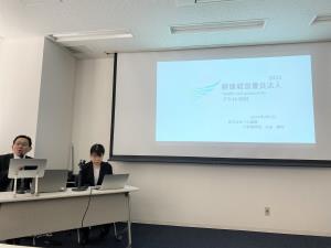 写真：株式会社八代塗装　製造2課課長　月岡　久二氏、管理本部課長　城本　智子氏