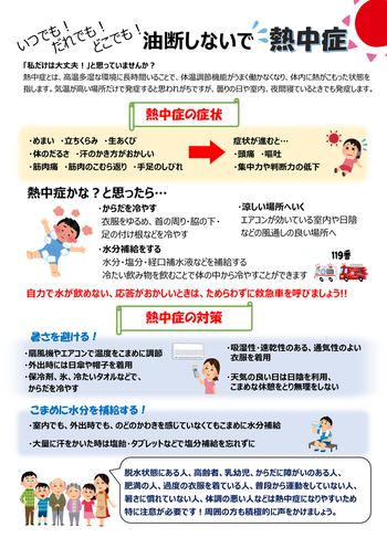 写真：熱中症チラシ1