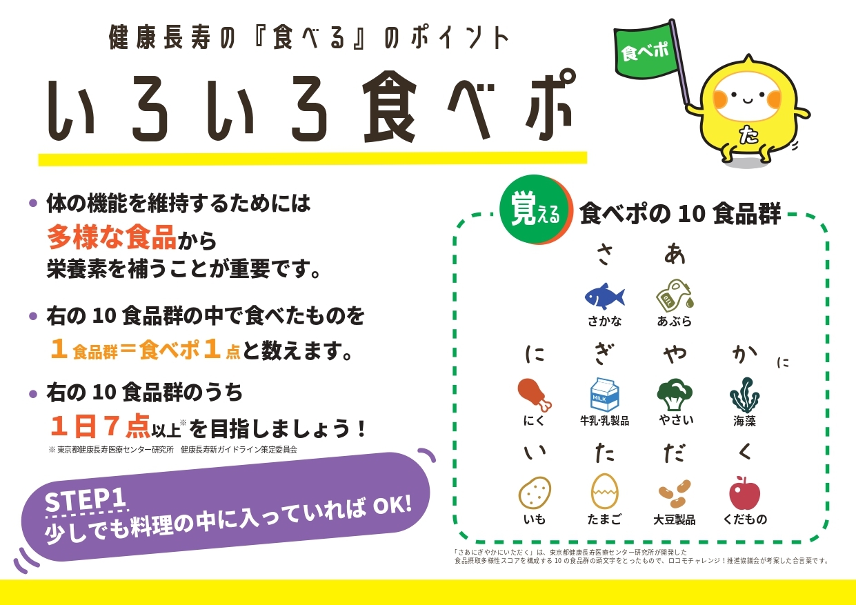 いろいろ食べポSTEP1