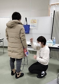 握力測定の写真
