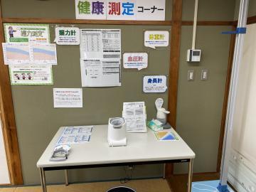 写真：フレイル測定コーナー