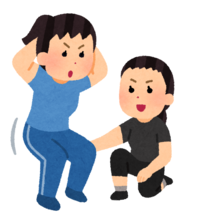 イラスト：運動指導