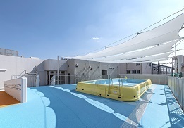 写真:屋上園児用プール