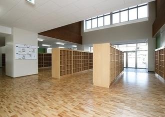 写真:下足室