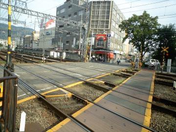 写真：改良前の踏切