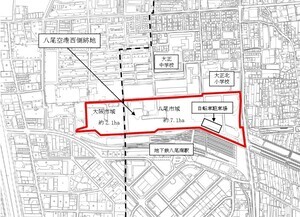 写真：八尾空港西側跡地