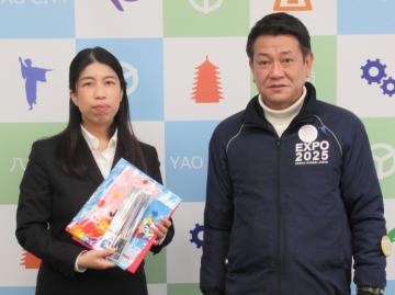 写真：大松市長　イベントでの様子2