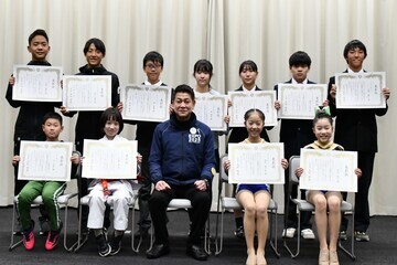 写真：大松市長　イベントでの様子4