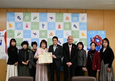 写真：大松市長　イベントでの様子5