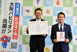 写真：大松市長　イベントでの様子4