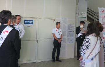 写真：大松市長　イベントでの様子1
