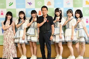 写真：大松市長　イベントでの様子1