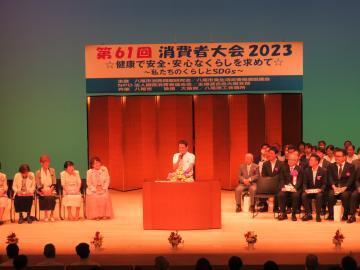 写真：大松市長　イベントでの様子2