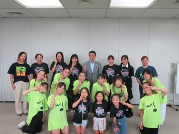 写真：大松市長　イベントでの様子9