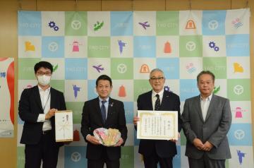写真：大松市長　イベントでの様子2