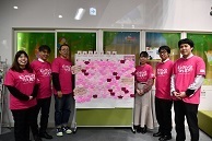 写真：「ピンクシャツDAY in 八尾 2024」ライトアップ3