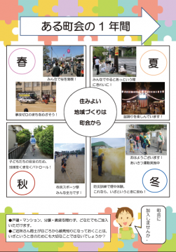 写真：町会加入案内のちらし（うら）