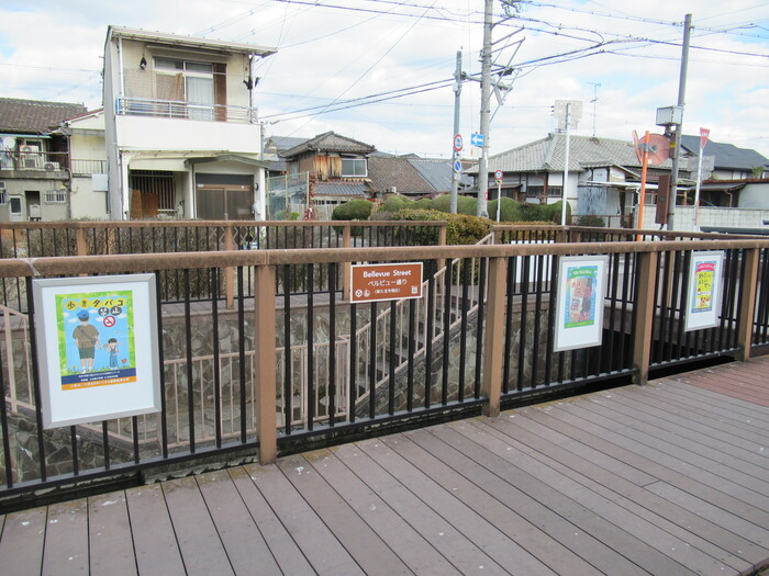 写真:長瀬川にて