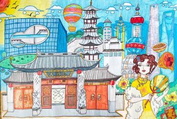 写真：嘉定区の青少年絵画作品3