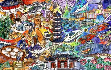 写真：嘉定区の青少年絵画作品7