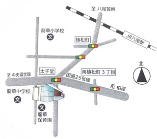 地図：龍華出張所（龍華コミュニティセンター）案内図
