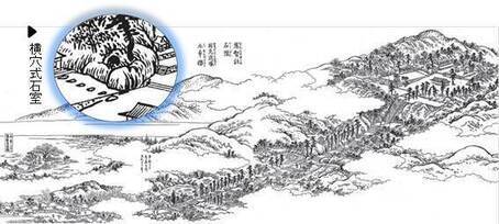 写真：『河内名所図会』恩智神社の挿絵