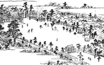 写真:『河内名所図会』常光寺の挿絵