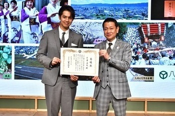 写真：やお観光創造アンバサダー就任式2