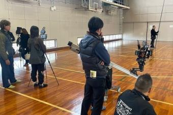 写真：体育館内撮影風景2