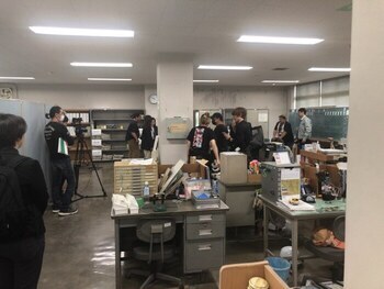 ゆび先の空　撮影風景