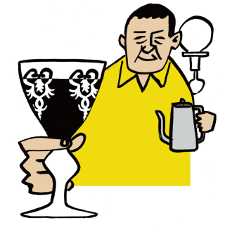 イラスト：八尾の名物6　名店が多数ある