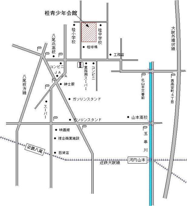 地図：青少年会館周辺