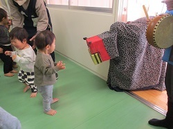 獅子舞の写真