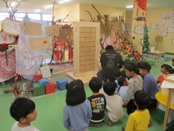 写真：5歳児　大工さん