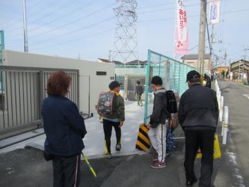 写真：見守り活動