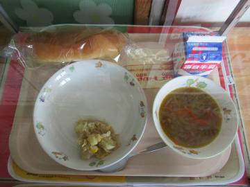 写真：11日給食