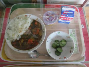 写真：15日給食