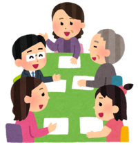 イラスト：打ち合わせ