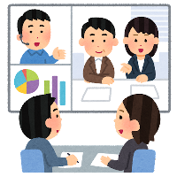 イラスト：打ち合わせ