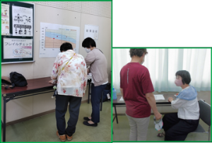 写真：握力測定