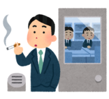 イラスト：喫煙の様子